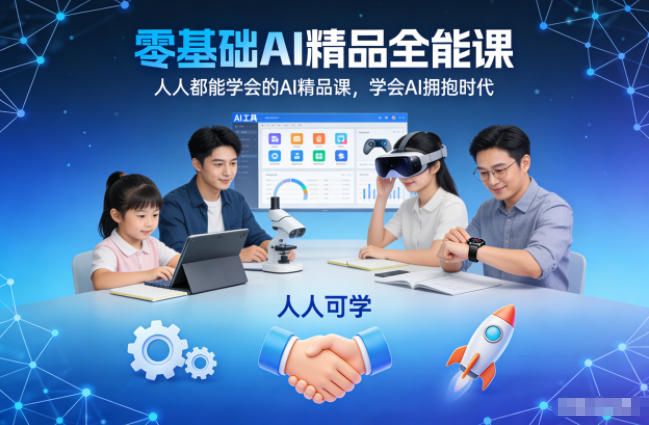 零基础AI精品全能课，人人都能学会的AI精品课，学会AI拥抱时代-niguangts