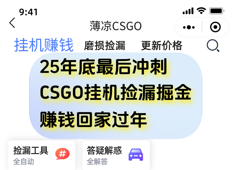 用CSGO游戏挂机捡漏掘金赚钱掘金，一部手机轻松日入500+-niguangts