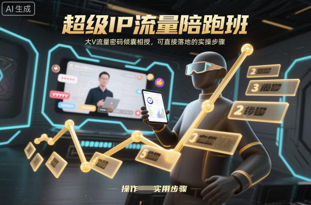 超级IP流量陪跑班，大V流量密码倾囊相授，可直接落地的实操步骤-niguangts