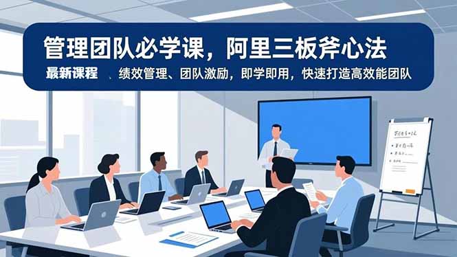 管理团队必学课，阿里三板斧心法、绩效管理、团队激励，即学即用，快速打造高效能团队-niguangts