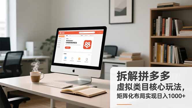 拆解拼多多虚拟类目核心玩法，矩阵化布局实现日入1000+-niguangts
