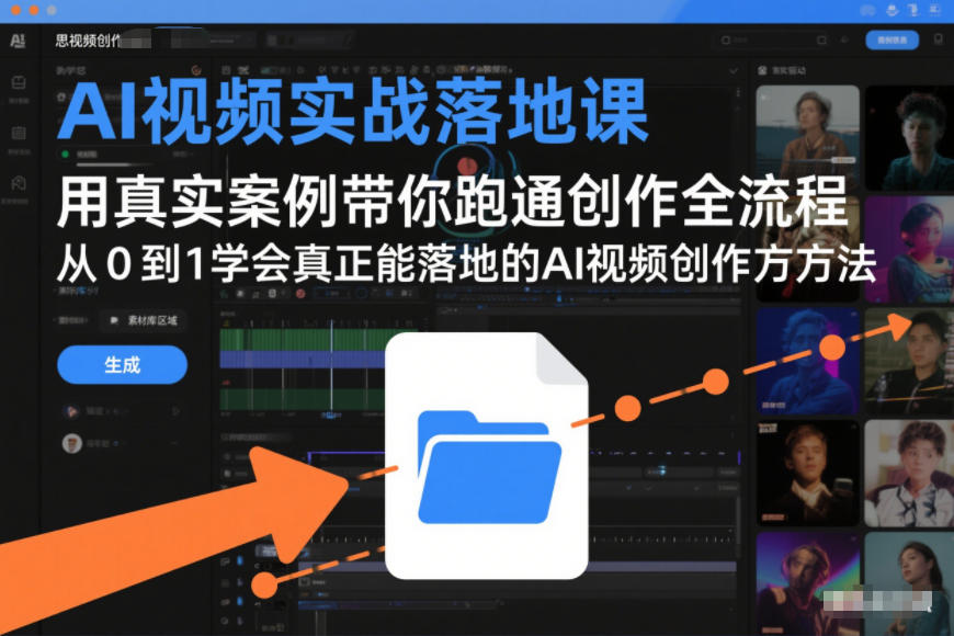 AI视频实战落地课，用真实案例带你跑通创作全流程，从0到1学会真正能落地的AI视频创作方法-niguangts