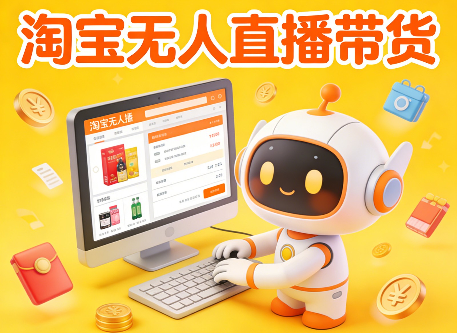 淘宝无人直播带货，24小时自动卖货，月佣金1W+，不违规不封号，不用露脸-niguangts