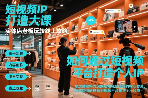 短视频ip打造大课，实体店老板玩转线上攻略-niguangts