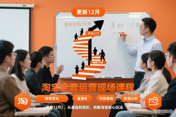 淘宝全套运营现场课程(更新26年1月)，从基础到高阶，拆解淘宝核心玩法-niguangts