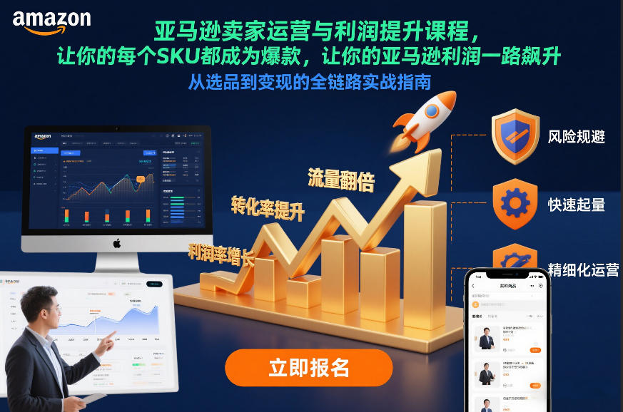 亚马逊卖家运营与利润提升课程，让你的每个SKU都成为爆款，让你的亚马逊利润一路飙升(更新12月)-niguangts