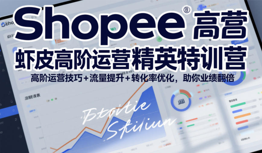 Shopee虾皮高阶运营精英特训营，高阶运营技巧+流量提升+转化率优化，助你业绩翻倍-niguangts