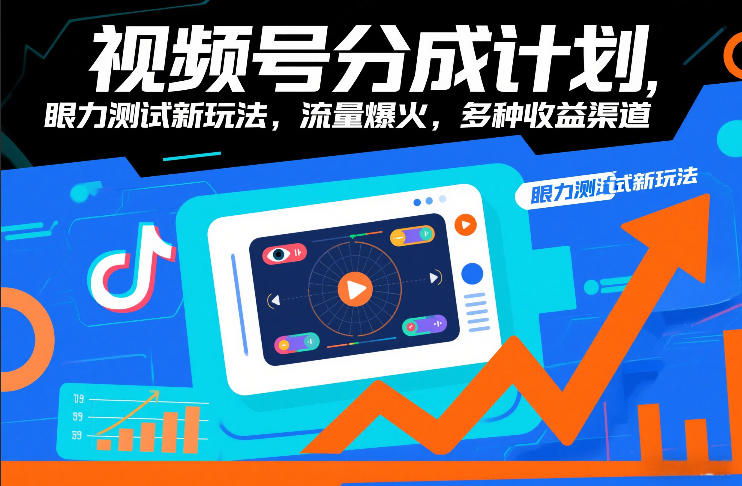 视频号分成计划，眼力测试新玩法，流量爆火，多种收益渠道-niguangts