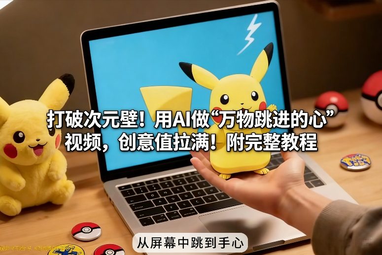 打破次元壁！用AI做【万物跳进手心】视频，创意值拉满！附完整教程-niguangts
