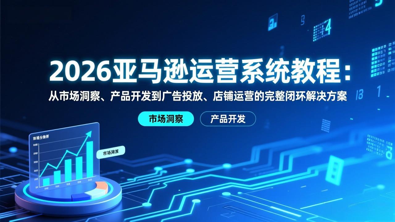 2026亚马逊运营系统教程：从市场洞察、产品开发到广告投放、店铺运营的完整闭环解决方案-niguangts