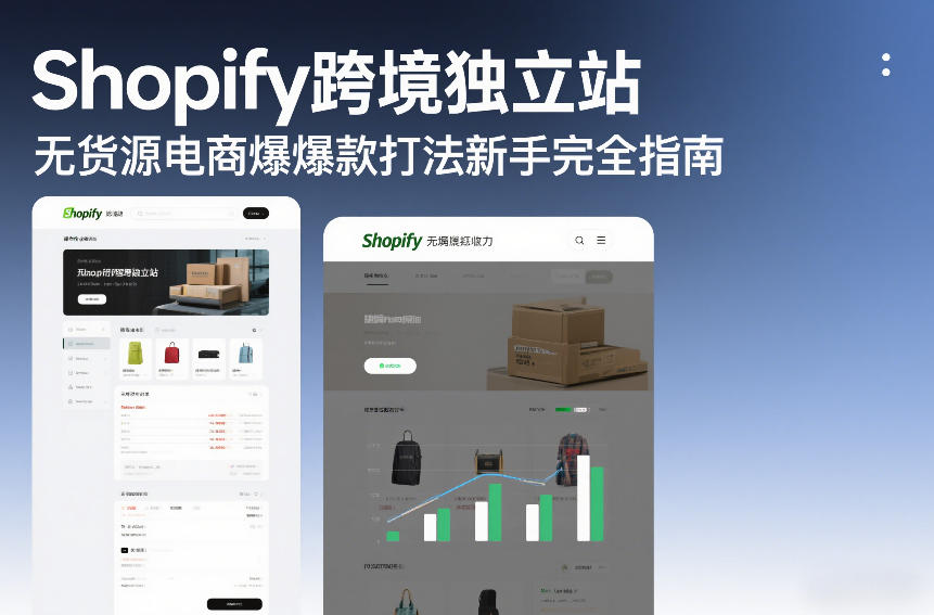 Shopify跨境独立站无货源电商爆款打法新手完全指南-niguangts