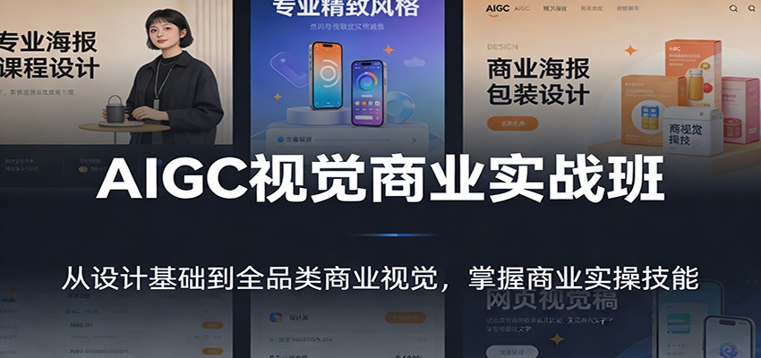 AIGC视觉商业实战班：从设计基础到全品类商业视觉，掌握商业实操技能-niguangts