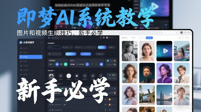 即梦AI系统教学，图片和视频生成技巧，新手必学-niguangts