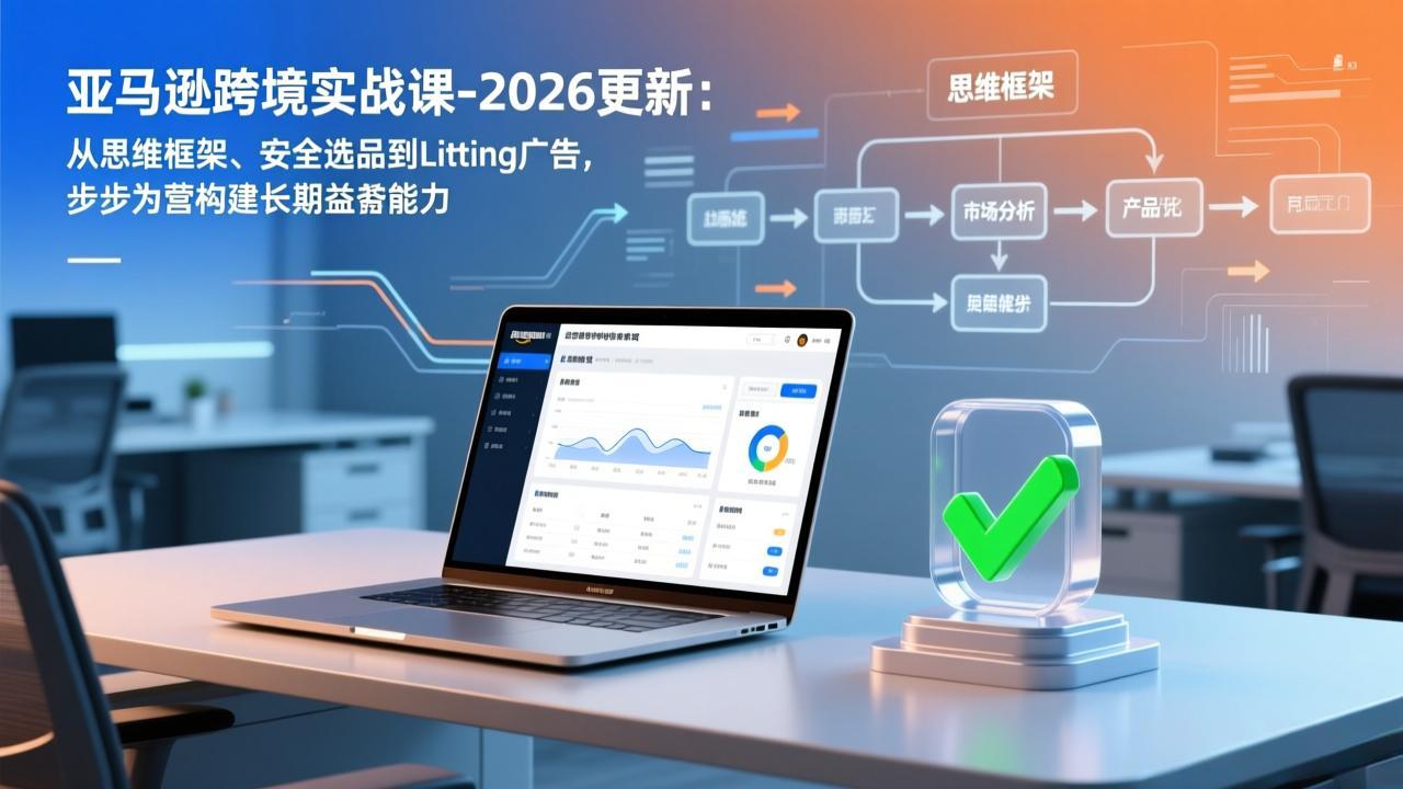 亚马逊跨境实战课-2026更新：从思维框架、安全选品到Listing广告，步步为营构建长期盈利能力-niguangts