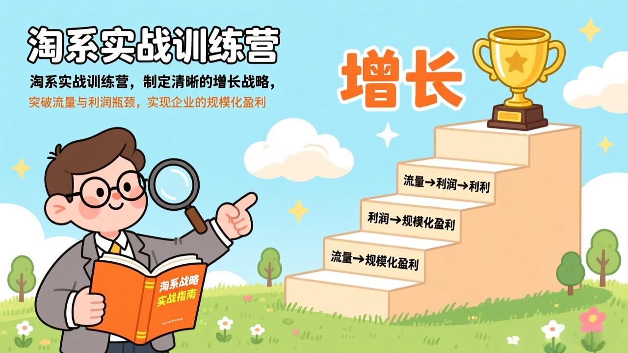淘系实战训练营，制定清晰的增长战略，突破流量与利润瓶颈，实现企业的规模化盈利-niguangts
