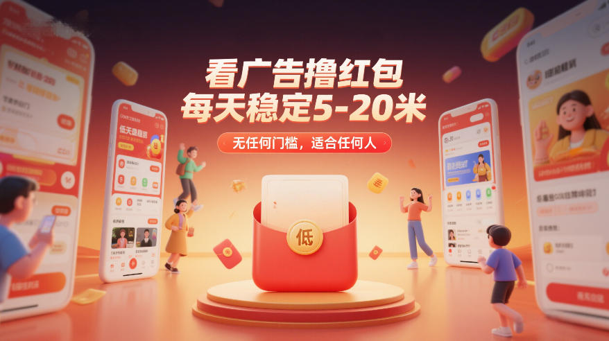 看广告撸红包，每天稳定5-20米，无任何门槛，适合任何人-niguangts