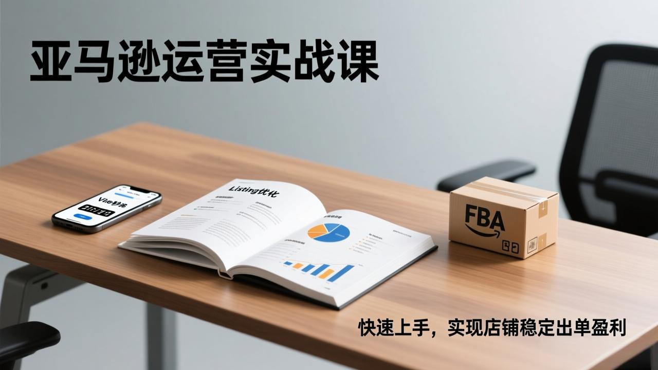 亚马逊运营实战课，Listing优化、Vine秒杀、FBA发货，快速上手，实现店铺稳定出单盈利-niguangts