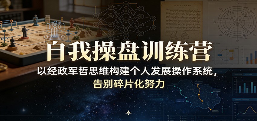 自我操盘训练营：以经政军哲思维构建个人发展操作系统，告别碎片化努力-niguangts