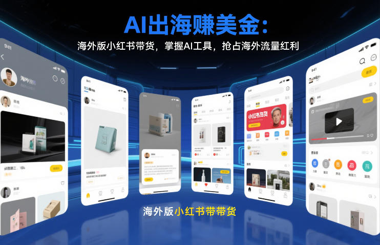 AI出海賺美金：海外版小红书带货，掌握AI工具，抢占海外流量红利(更新2026)-niguangts