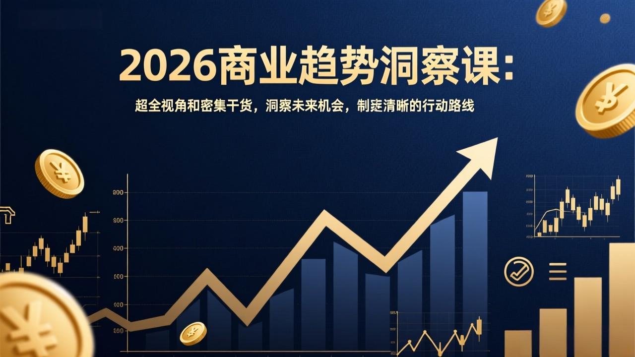2026商业趋势洞察课：超全视角和密集干货，洞察未来机会，制定清晰的行动路线-niguangts