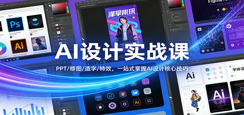 AI设计实战课：PPT/修图/造字/特效，一站式掌握AI设计核心技巧-niguangts