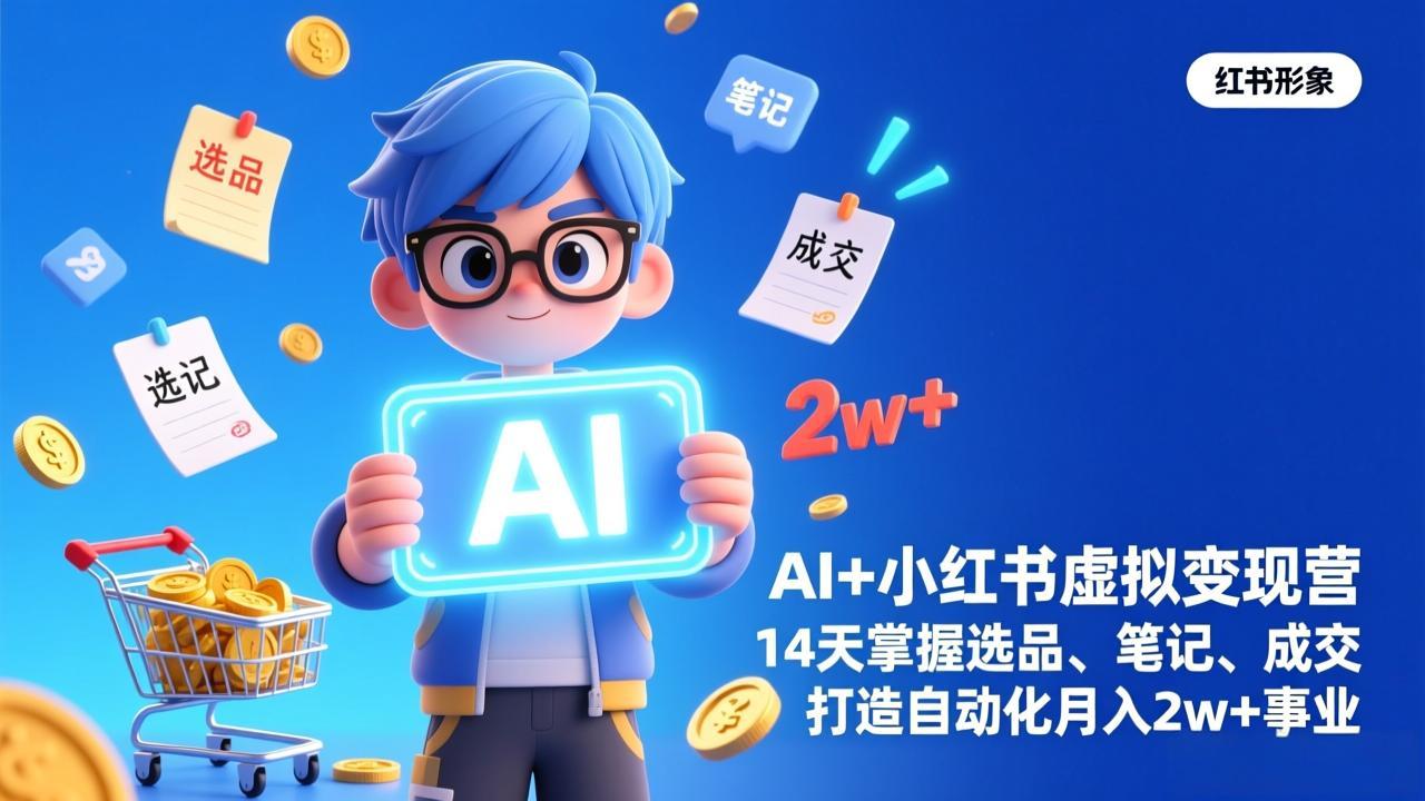 AI+小红书虚拟变现营(完结-niguangts
