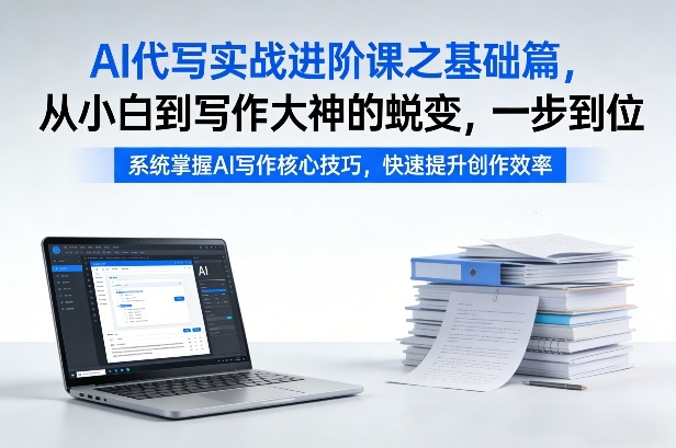 AI代写实战进阶课之基础篇，从小白到写作大神的蜕变，一步到位【揭秘】-niguangts