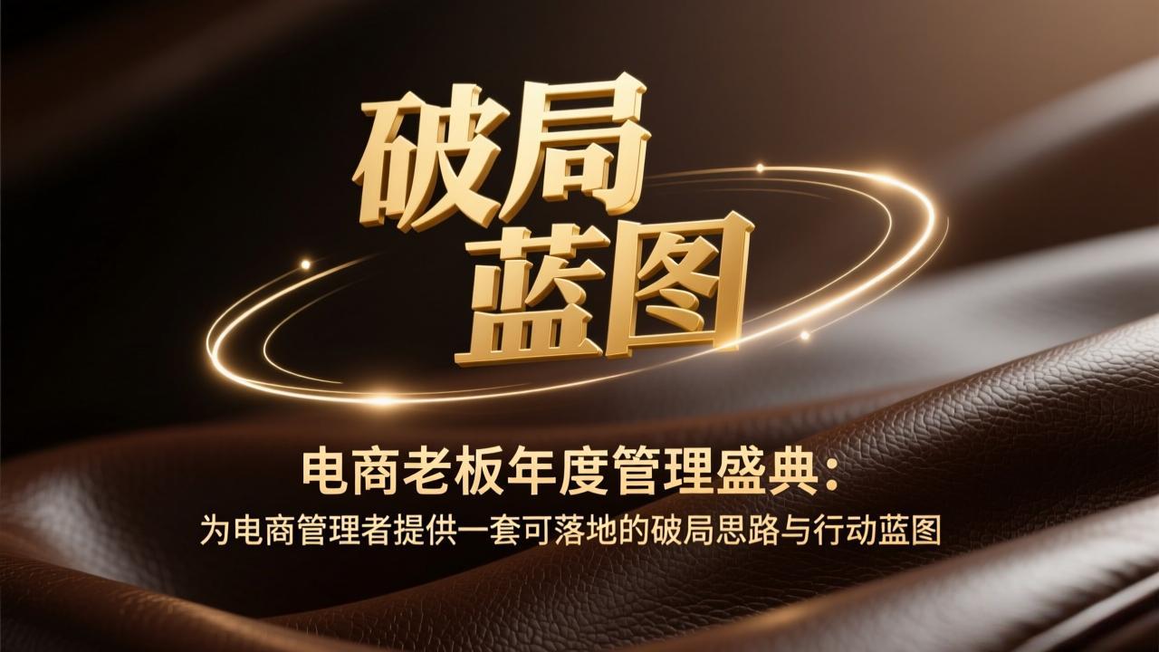 电商老板年度管理盛典：为电商管理者提供一套可落地的破局思路与行动蓝图-niguangts