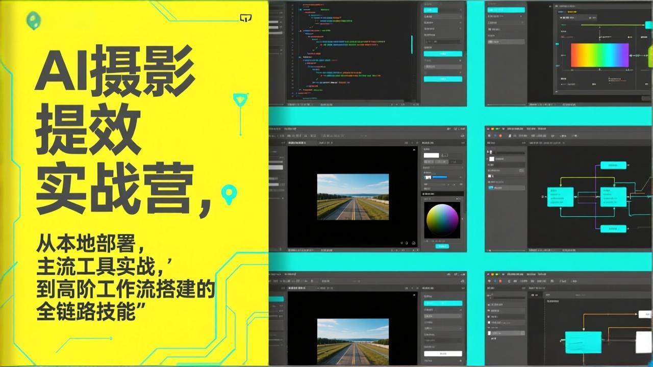 AI+摄影提效实战营，从本地部署，主流工具实战，到高阶工作流搭建的全链路技能-niguangts