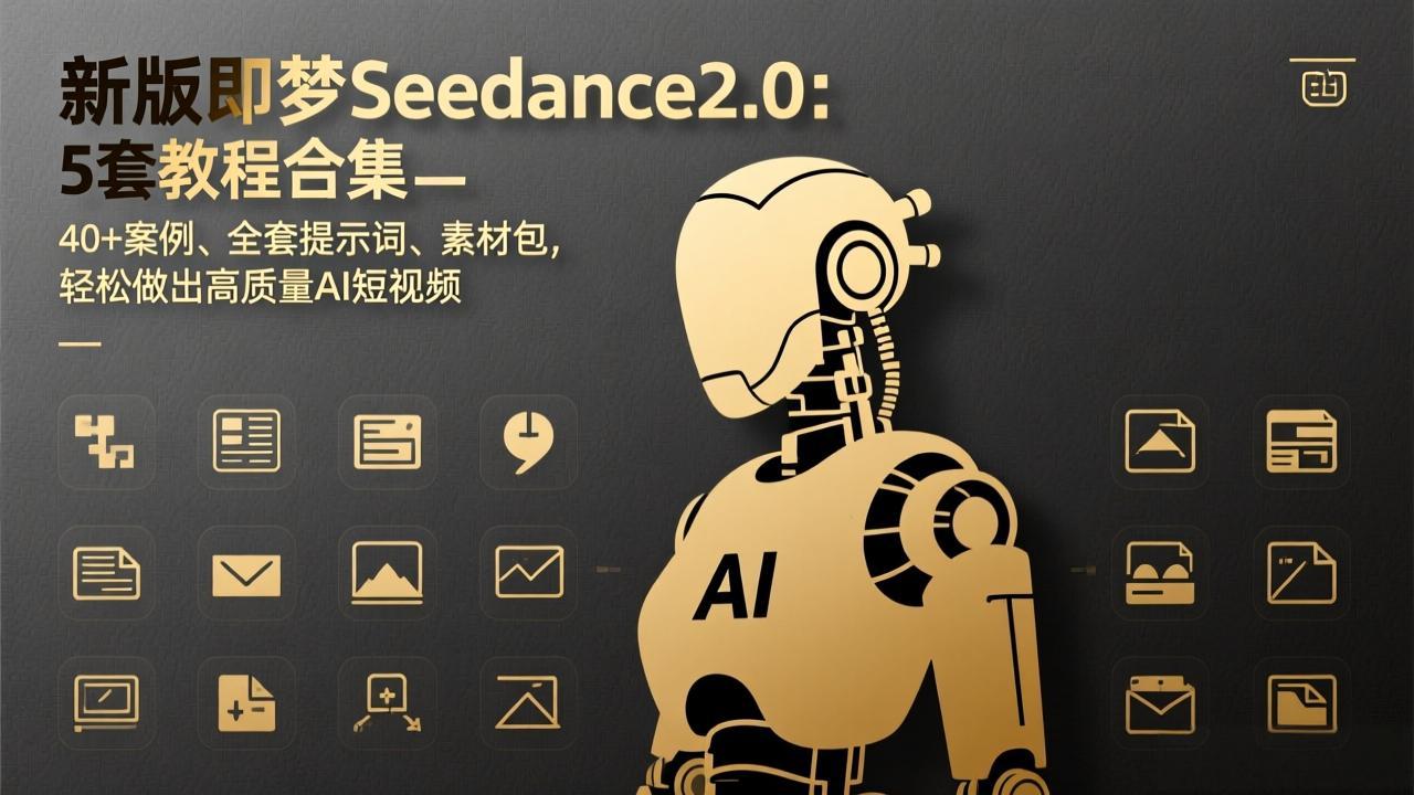 新版即梦Seedance2.0：5套教程合集，40+案例、全套提示词、素材包，轻松做出高质量AI短视频-niguangts