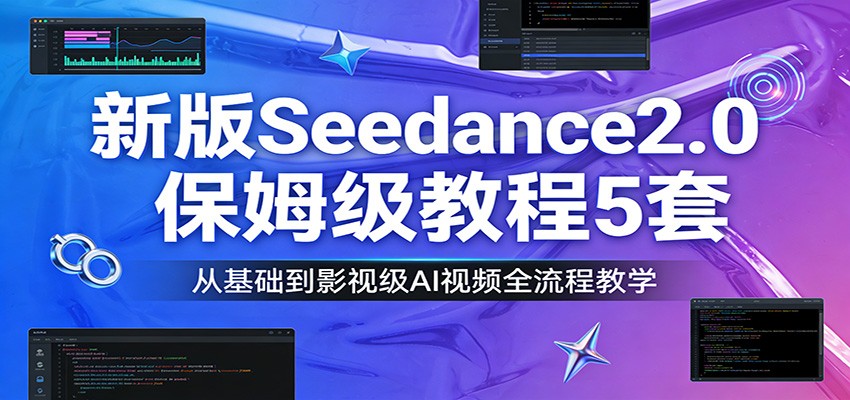 新版Seedance2.0保姆级教程5套：从基础到影视级AI视频全流程教学-niguangts