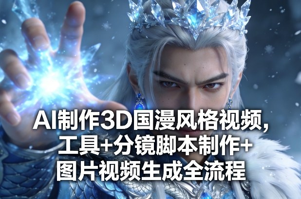 AI制作3D国漫风格视频，工具+分镜脚本制作+图片视频生成全流程-niguangts