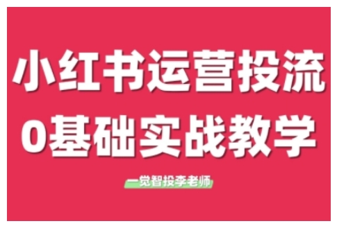 小红书运营投流，小红书广告投放从0到1的实战课，学完即可开始投放(更新26年)-niguangts