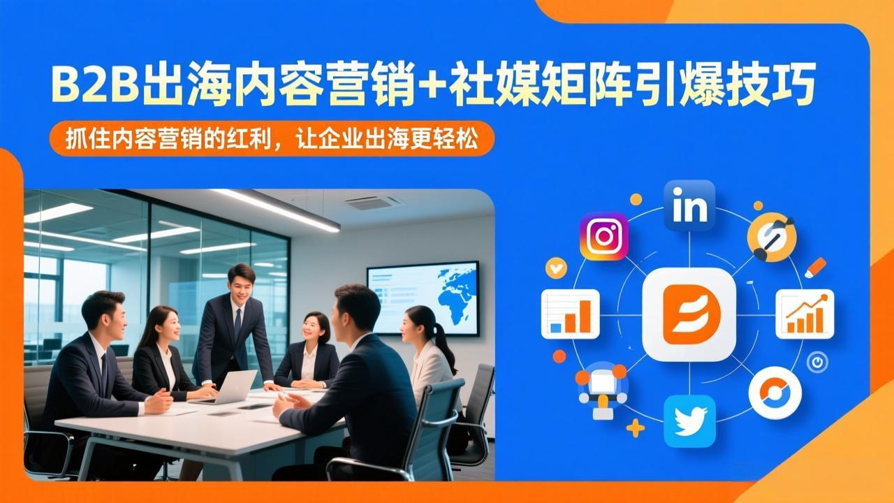 B2B出海内容营销+社媒矩阵引爆技巧：抓住内容营销的红利，让企业出海更轻松-niguangts