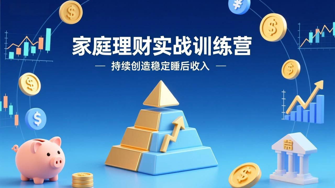 家庭理财实战训练营：从0到1建体系，三阶进阶层层递进，助你持续创造稳定睡后收入-niguangts