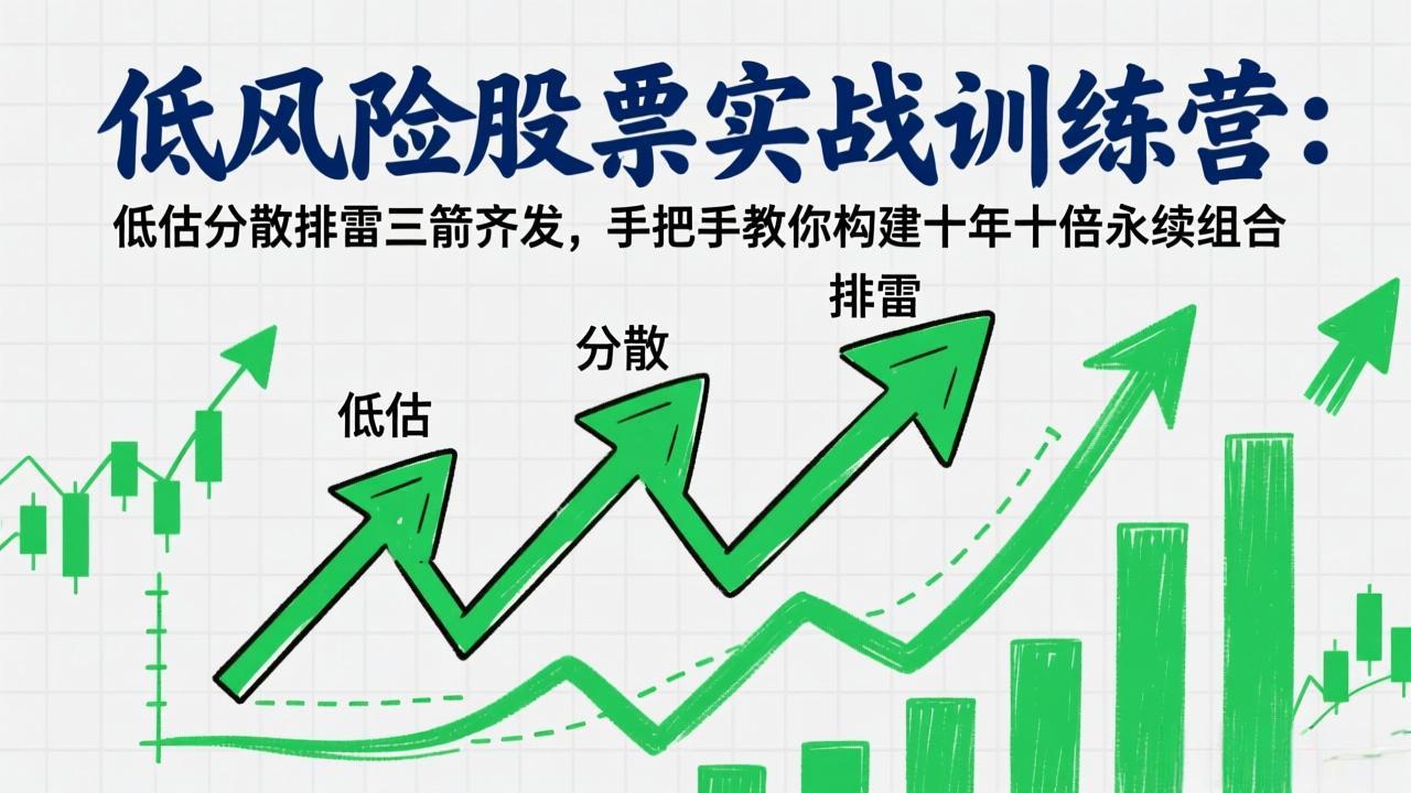 低风险股票实战训练营：低估分散排雷三箭齐发，手把手教你构建十年十倍永续组合-niguangts