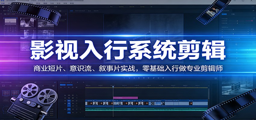 影视系统剪辑，商业短片、意识流、叙事片实战，零基础入行做专业剪辑师-niguangts