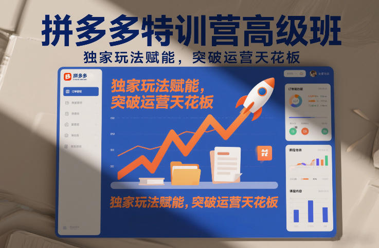 拼多多特训营高阶班，独家玩法赋能，突破运营天花板(更新26年3月)-niguangts