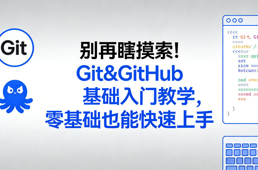 别再瞎摸索！Git&GitHub基础入门教学，零基础也能快速上手-niguangts