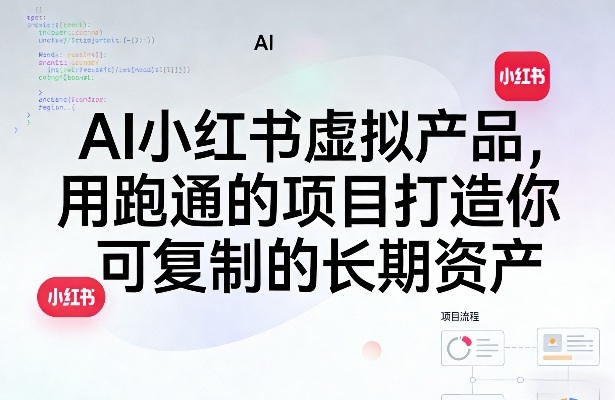 AI小红书虚拟产品，用跑通的项目打造你可复制的长期资产-niguangts