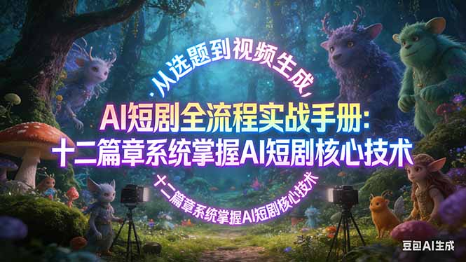 AI 短剧全流程实战手册：从选题到视频生成，十二篇章系统掌握 AI 短剧核心技术-niguangts