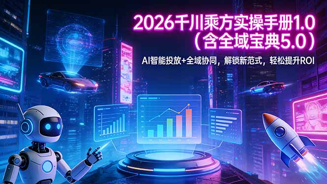 2026 千川乘方实操手册 1.0(含全域宝典 5.0-niguangts
