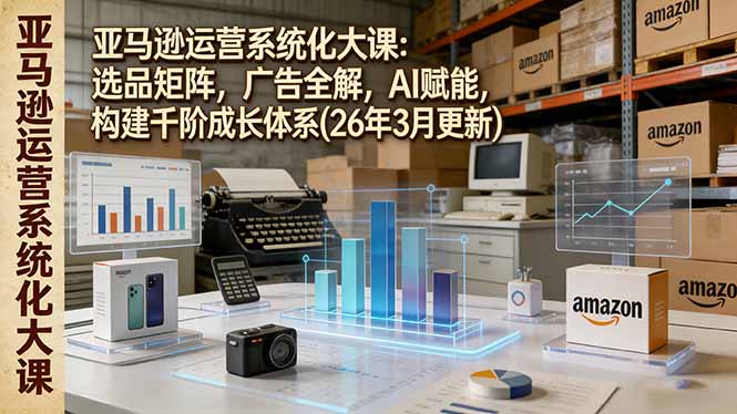 亚马逊运营系统化大课：选品矩阵，广告全解，AI赋能，构建千阶成长体系(26年3月更新-niguangts