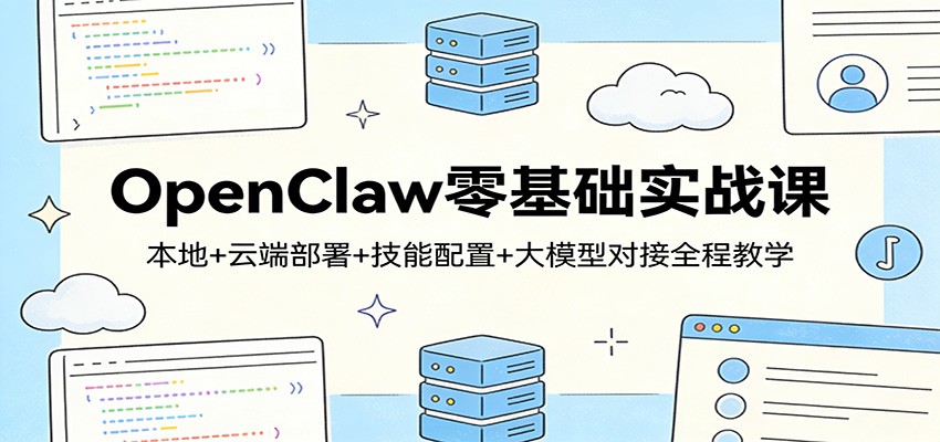 OpenClaw零基础实战课：本地+云端部署+技能配置+大模型对接全程教学-niguangts