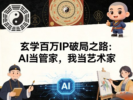 玄学百万IP破局之路：AI当管家，我当艺术家-niguangts