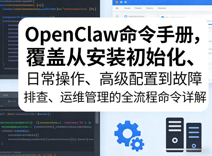 OpenClaw命令手册，覆盖从安装初始化、日常操作、高级配置到故障排查、运维管理的全流程命令详解-niguangts