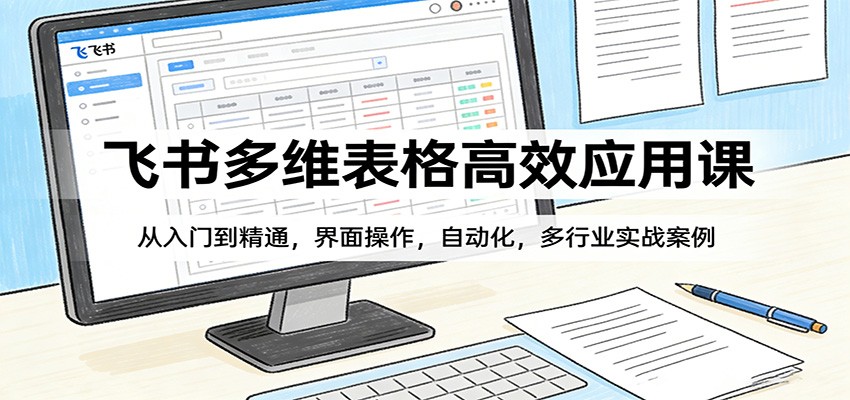 飞书多维表格高效应用课：从入门到精通，界面操作，自动化，多行业实战案例-niguangts