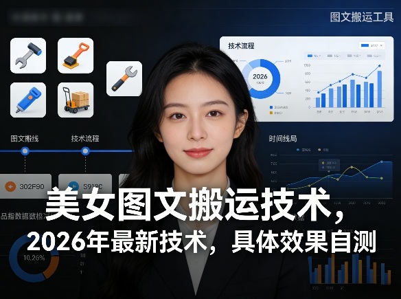美女图文搬运技术，2026年最新技术，具体效果自测-niguangts