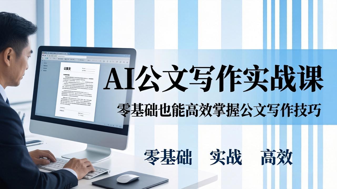 AI 公文写作实战课：零基础掌握格式规范与 5 大文种，用 AI 高效写出合格材料-niguangts