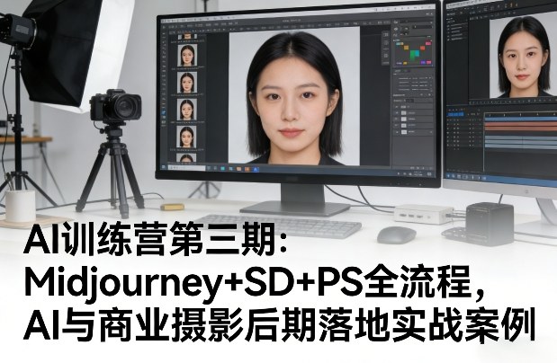 AI训练营第三期：Midjourney+SD+PS全流程，AI与商业摄影后期落地实战案例-niguangts